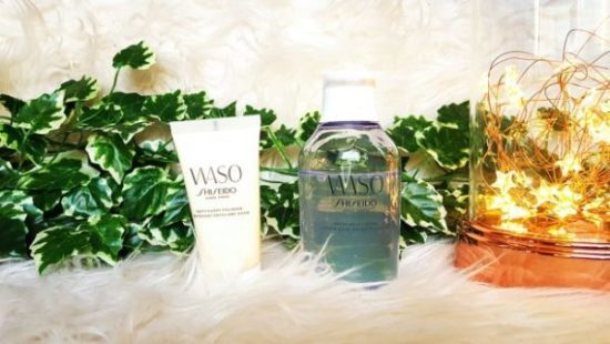 Test marque Shiseido waso lotion gel et gel exfoliantmy my sweet beauté