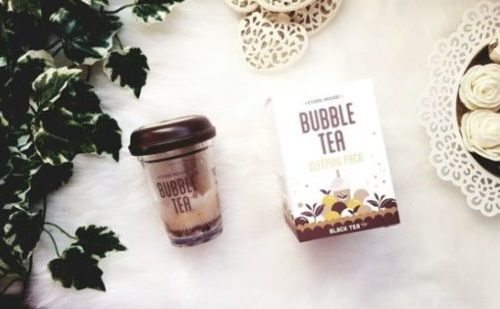 My sweet beauté masque hydratant etude house bubble tea produit coréen