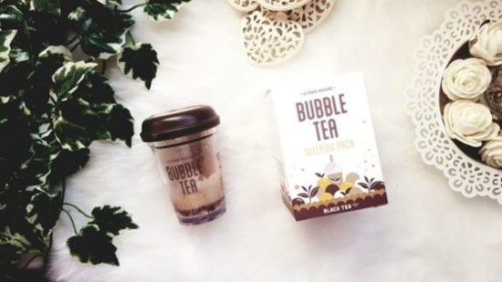 My sweet beauté masque hydratant etude house bubble tea produit coréen